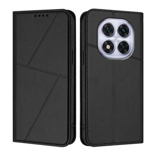 For Redmi Note 14 Pro 4G Strong Magnetic Frosted Flip Leather Phone Case(Black)