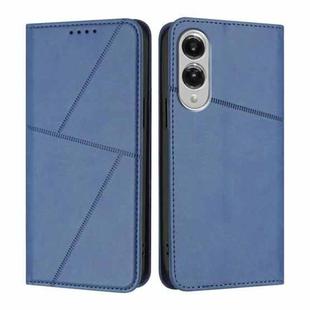 For Samsung Galaxy S25 Edge 5G Strong Magnetic Frosted Flip Leather Phone Case(Royal Blue)