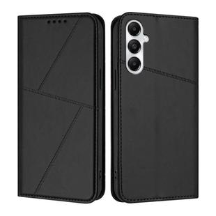 For Samsung Galaxy S24 FE 5G Strong Magnetic Frosted Flip Leather Phone Case(Black)