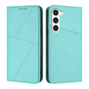 For Samsung Galaxy S23+ 5G Strong Magnetic Frosted Flip Leather Phone Case(Light Blue)