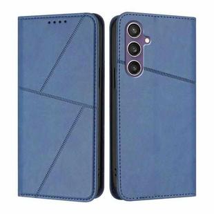 For Samsung Galaxy S23 FE 5G Strong Magnetic Frosted Flip Leather Phone Case(Royal Blue)