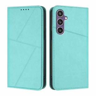 For Samsung Galaxy S23 FE 5G Strong Magnetic Frosted Flip Leather Phone Case(Light Blue)