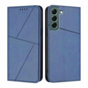 For Samsung Galaxy S22+ 5G Strong Magnetic Frosted Flip Leather Phone Case(Royal Blue)