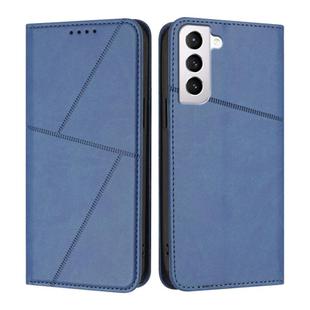 For Samsung Galaxy S21 5G Strong Magnetic Frosted Flip Leather Phone Case(Royal Blue)