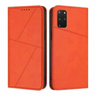 For Samsung Galaxy S20+ Strong Magnetic Frosted Flip Leather Phone Case(Orange)