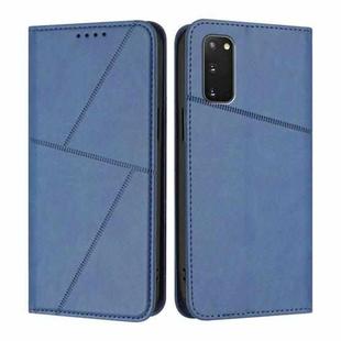 For Samsung Galaxy S20 FE Strong Magnetic Frosted Flip Leather Phone Case(Royal Blue)