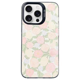 For iPhone 13 Pro Max Flower Series Color Silver TPU Hybrid PC Phone Case(Tulip CK121)