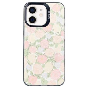For iPhone 11 Flower Series Color Silver TPU Hybrid PC Phone Case(Tulip CK121)