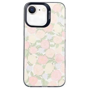 For iPhone SE 2022 / SE 2020 / 8 / 7 Flower Series Color Silver TPU Hybrid PC Phone Case(Tulip CK121)