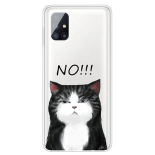 For Samsung Galaxy M51 Shockproof Painted Transparent TPU Protective Case(NO Cat)