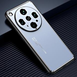 For OPPO Find X8 Ultra Frosted Metal Phone Case(Blue)