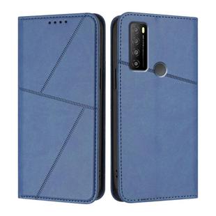 For TCL 30 XL Strong Magnetic Frosted Flip Leather Phone Case(Royal Blue)