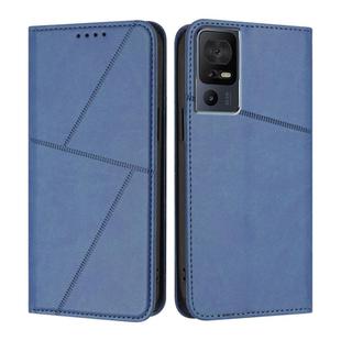 For TCL 40 SE Strong Magnetic Frosted Flip Leather Phone Case(Royal Blue)