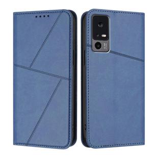 For TCL 40 XE / 40 X / 40 NxtPaper 5G Strong Magnetic Frosted Flip Leather Phone Case(Royal Blue)