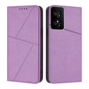 For TCL 50 SE / TCL 40 NxtPaper 4G Strong Magnetic Frosted Flip Leather Phone Case(Light Purple)