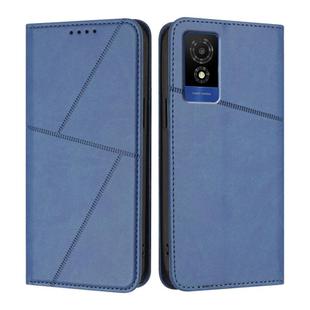 For TCL 501 Strong Magnetic Frosted Flip Leather Phone Case(Royal Blue)