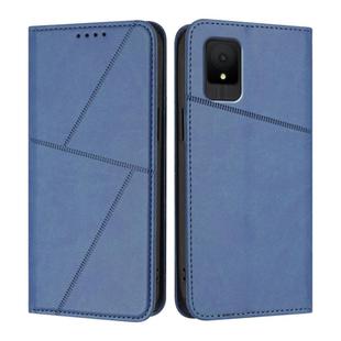 For TCL 502 / TCL K11 Strong Magnetic Frosted Flip Leather Phone Case(Royal Blue)