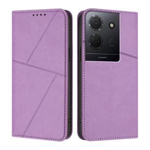 For TCL 503 Strong Magnetic Frosted Flip Leather Phone Case(Light Purple)