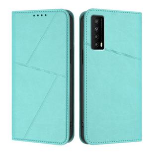 For TCL Stylus 5G Strong Magnetic Frosted Flip Leather Phone Case(Light Blue)