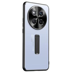 For Honor X60 Pro Frosted Metal Hybrid TPU Holder Phone Case(Blue)