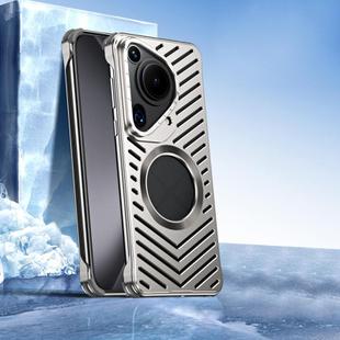 For Huawei Pura 70 Ultra Cooling MagSafe Magnetic Metal Phone Case(Titanium)