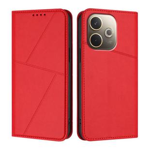 For OPPO A5 Pro 5G Global Strong Magnetic Frosted Flip Leather Phone Case(Red)