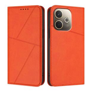 For OPPO A5 Pro 5G Global Strong Magnetic Frosted Flip Leather Phone Case(Orange)