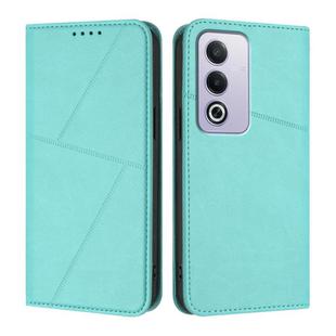 For OPPO A3 Japanese Strong Magnetic Frosted Flip Leather Phone Case(Light Blue)