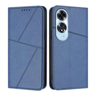 For OPPO A60 4G Strong Magnetic Frosted Flip Leather Phone Case(Royal Blue)