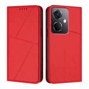 For OPPO K11 Strong Magnetic Frosted Flip Leather Phone Case(Red)