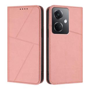 For OPPO K11 Strong Magnetic Frosted Flip Leather Phone Case(Pink)