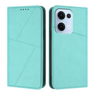 For OPPO Reno13 Global Strong Magnetic Frosted Flip Leather Phone Case(Light Blue)