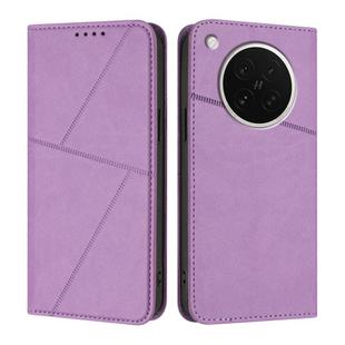 For OPPO Find X8s Strong Magnetic Frosted Flip Leather Phone Case(Light Purple)
