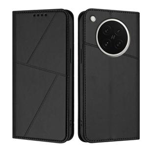 For OPPO Find X8s Strong Magnetic Frosted Flip Leather Phone Case(Black)