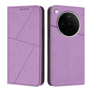 For OPPO Find X8s+ Strong Magnetic Frosted Flip Leather Phone Case(Light Purple)