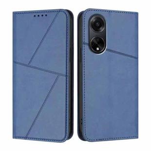 For OPPO A98 5G Strong Magnetic Frosted Flip Leather Phone Case(Royal Blue)