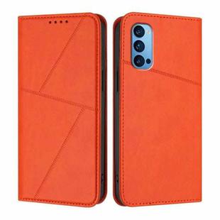 For OPPO Reno14 Global Strong Magnetic Frosted Flip Leather Phone Case(Orange)