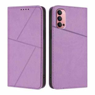 For OPPO Reno14 Pro Global Strong Magnetic Frosted Flip Leather Phone Case(Light Purple)