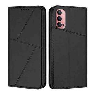 For OPPO Reno14 Pro Global Strong Magnetic Frosted Flip Leather Phone Case(Black)