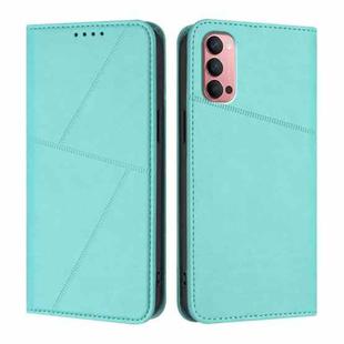 For OPPO Reno14 Pro Global Strong Magnetic Frosted Flip Leather Phone Case(Light Blue)