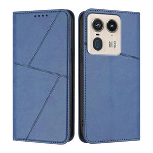 For Motorola Edge 50 Ultra Strong Magnetic Frosted Flip Leather Phone Case(Royal Blue)