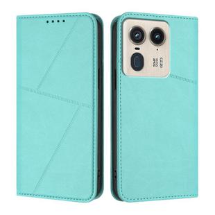 For Motorola Edge 50 Ultra Strong Magnetic Frosted Flip Leather Phone Case(Light Blue)