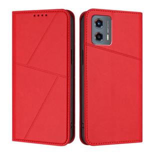 For Motorola Moto G 5G 2023 Strong Magnetic Frosted Flip Leather Phone Case(Red)