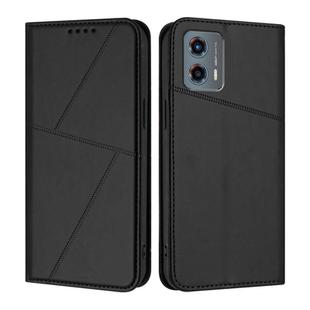 For Motorola Moto G 5G 2023 Strong Magnetic Frosted Flip Leather Phone Case(Black)