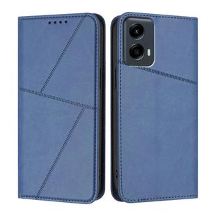 For Motorola Moto G 5G 2024 / Moto G Play 2024 Strong Magnetic Frosted Flip Leather Phone Case(Royal Blue)