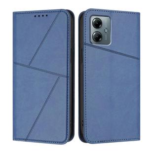 For Motorola Moto G Play 2025 / G Power 2025 Strong Magnetic Frosted Flip Leather Phone Case(Royal Blue)