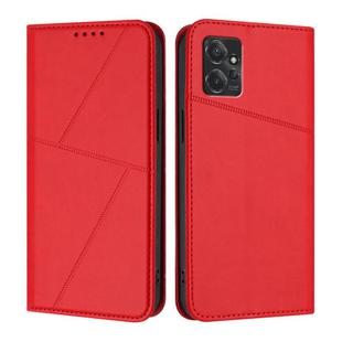For Motorola Moto G Power 2023 Strong Magnetic Frosted Flip Leather Phone Case(Red)
