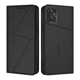 For Motorola Moto G Power 2023 Strong Magnetic Frosted Flip Leather Phone Case(Black)