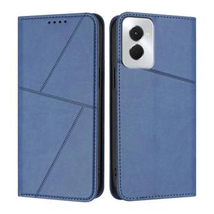 For Motorola Moto G Power 2024 Strong Magnetic Frosted Flip Leather Phone Case(Royal Blue)