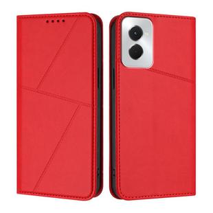 For Motorola Moto G Power 2024 Strong Magnetic Frosted Flip Leather Phone Case(Red)